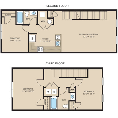 3 Bed 2 Bath