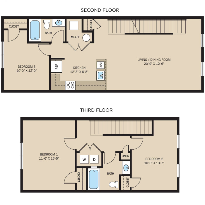 3 Bed 2 Bath