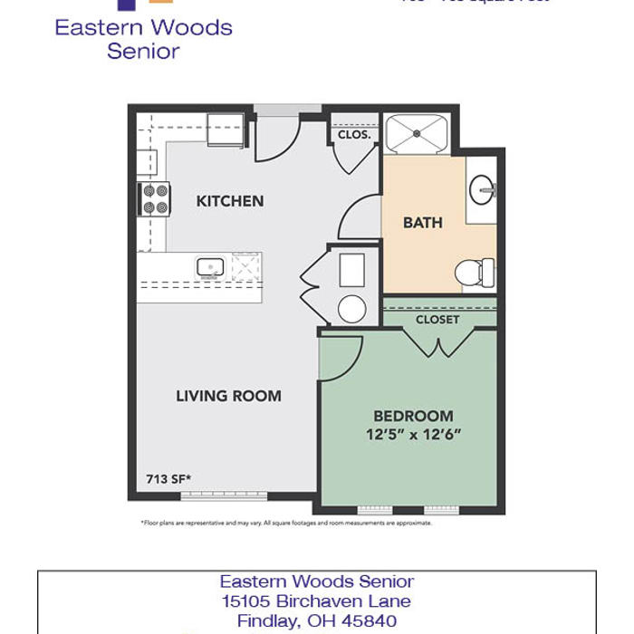 Floorplan A - 1 Bedroom