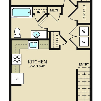 1 Bed 1 Bath